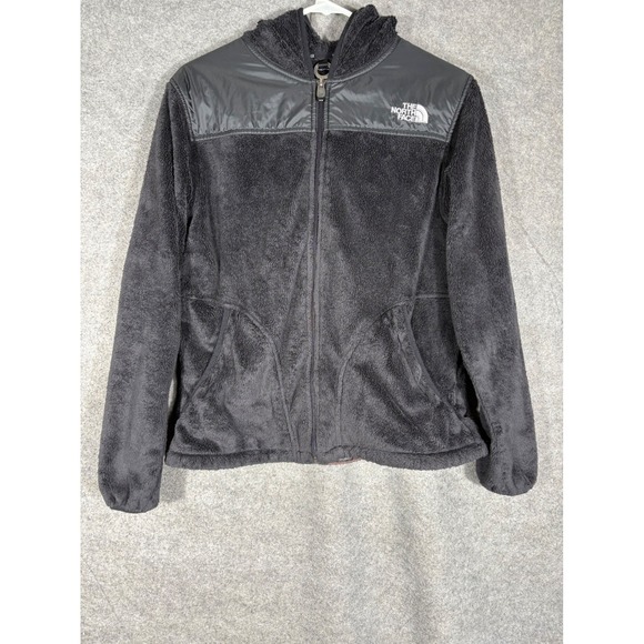 The North Face Jackets & Blazers - The North Face Osito Hooded Fleece Jacket Womens Medium Black Full Zip Hoody